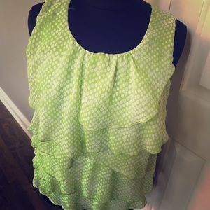 Polk's dot frill top